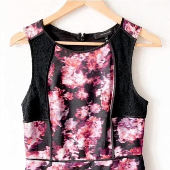 ROBERT RODRIGUEZ Sleeveless Fit Flare A-Line Dress Pink/Black 8 - Picture 2 of 16